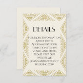 Boho Gatsby blank card Einladung (Vorne/Hinten)