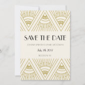 Boho Gatsby Save the Date (Vorderseite)