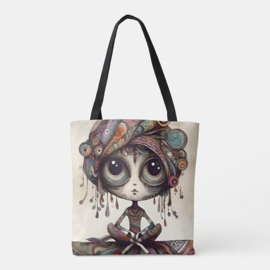 "Boho Gaze" Tote Tasche von DAKimage (Rückseite)