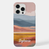 Boho-Gebirgslandschaft Farbige Traumwelt iPhone Hülle (Rückseite)