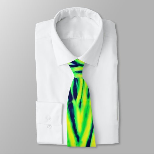 Boho Gefärbte Krawatte Neon Green Yellow Leaf Must (Gebunden)