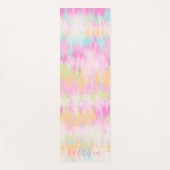 Boho gefärbte Krawatte Regenbogenfarbe mädchenhaft Yogamatte (Vorderseite)