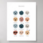 Boho-Gefühle-Diagramm Poster (Vorne)