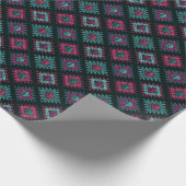 Boho-Geist: Nahtloses Stammes-Ethno-Muster Geschenkpapier (Ecke)