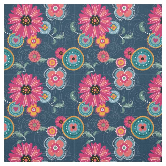 Boho Gekritzel-Druck-Gewebe Stoff (Muster)