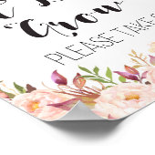 Boho Gelassen Liebe wachsen nehmen eine Leckerei S Poster (Ecke)