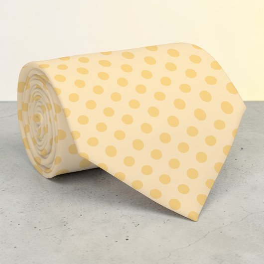 Boho-Gelb Mini-Polka-Dots-Schlips Krawatte