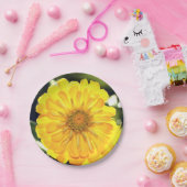 Boho Gelbe Blume Pappteller (Party)