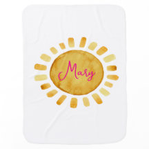 Boho Gelbe Sonne Personalisierter Name
