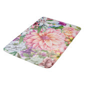 Boho gemischte Blütenlische Wildblumen Muster Somm Badematte (Schrägansicht)