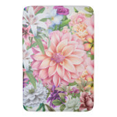 Boho gemischte Blütenlische Wildblumen Muster Somm Badematte (Vorderseite Vertikal)