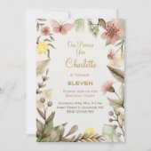 Boho Gems Vintage Kristalle Aquarell Geburtstag Einladung (Vorderseite)
