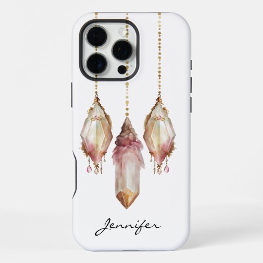 Boho Gemstone Native American iPhone Hülle (Rückseite)