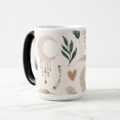 Boho Gemustert Morphing 15 oz Verwandlungstasse (Vorderseite Links)