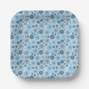 Boho Gemütliche Dekorative Ethnische Pastell Blume Pappteller