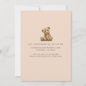 Boho Gender Neutral Baby Crib Baby Dusche Einladung (Rückseite)