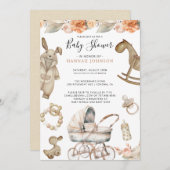 Boho Gender Neutral Baby Shower Einladung (Vorne/Hinten)