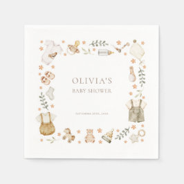 Boho Gender Neutral Vintag Baby Clothes Dusche Serviette