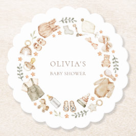 Boho Gender Neutral Vintag Baby Clothes Dusche Untersetzer