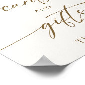 Boho Gender Reveal Cards and Gifts Sign Poster (Ecke)