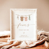 Boho Gender Reveal Favorits Sign | Favoriten-Zeich Poster