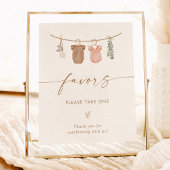 Boho Gender Reveal Favorits Sign | Favoriten-Zeich Poster