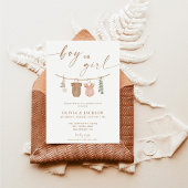 Boho Gender Reveal Invite | Neutral Gender Reveal Einladung