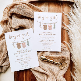 Boho Gender Reveal Invite | Neutrale Geschlechterd Einladung