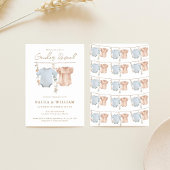 Boho Gender Reveal Party Invite Einladung