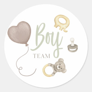 Boho Gender Team Boy zeigt Sticker