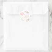 Boho Gender Team Girl Reveal Stickers (Tasche)