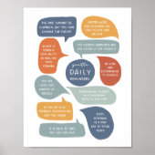 BoHo Gentle Daily Erinnerungen Poster (Vorne)