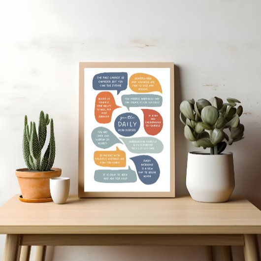 BoHo Gentle Daily Erinnerungen Poster