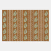 Boho Geo Botanische Geschenkblätter Geschenkpapier Set (Vorderseite 3)