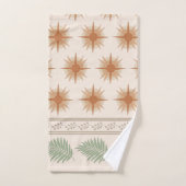Boho Geo Botanisches Set (Handtuch)