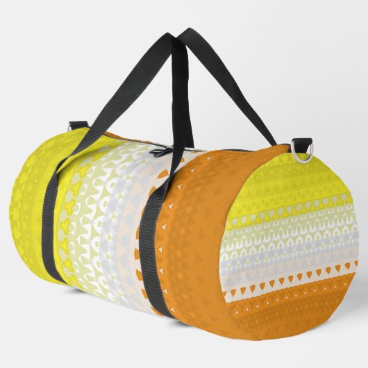 Boho Geometric Abstrakt Maverique Pride Flag Duffle Bag (Linke Ecke)