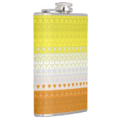 Boho Geometric Abstrakt Maverique Pride Flag Flachmann (Rechts)
