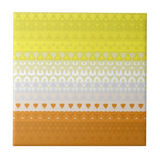 Boho Geometric Abstrakt Maverique Pride Flag Fliese (Vorderseite)