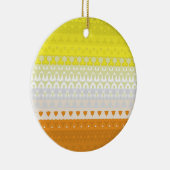 Boho Geometric Abstrakt Maverique Pride Flag Keramik Ornament (Rechts)