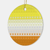 Boho Geometric Abstrakt Maverique Pride Flag Keramik Ornament (Links)