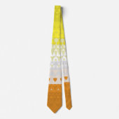 Boho Geometric Abstrakt Maverique Pride Flag Krawatte (Vorderseite)
