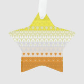 Boho Geometric Abstrakt Maverique Pride Flag Ornament (Rückseite)