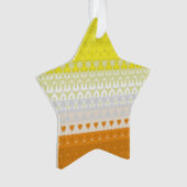 Boho Geometric Abstrakt Maverique Pride Flag Ornament (Vorderseite)
