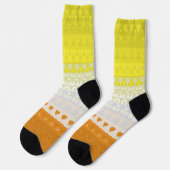 Boho Geometric Abstrakt Maverique Pride Flag Socken (Linkes Detail)