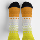Boho Geometric Abstrakt Maverique Pride Flag Socken (Oben)