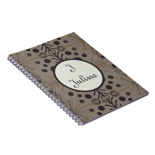 Boho Geometric Arrow Gray Personalisiert Notizblock (Rechte Seite)