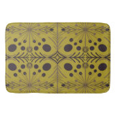 Boho Geometric Arrow Green Pattern Badematte (Vorderseite)