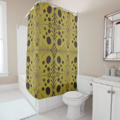 Boho Geometric Arrow Green Pattern Duschvorhang (Beispiel)