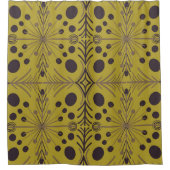Boho Geometric Arrow Green Pattern Duschvorhang (Vorderseite)