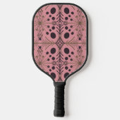 Boho Geometric Arrow Personalisiert Pickleball Schläger (Rückseite)
